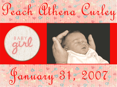 BabyDisc Unique Birth Announcement Photo